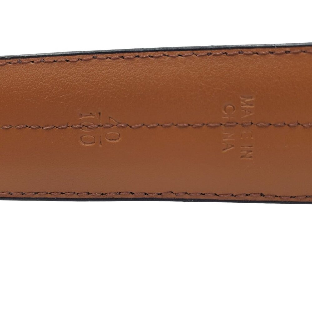 Chaps Belt Men's size 40 Brown leather Dress gold tone buckle  Casual Cowhide - Picture 3 of 13